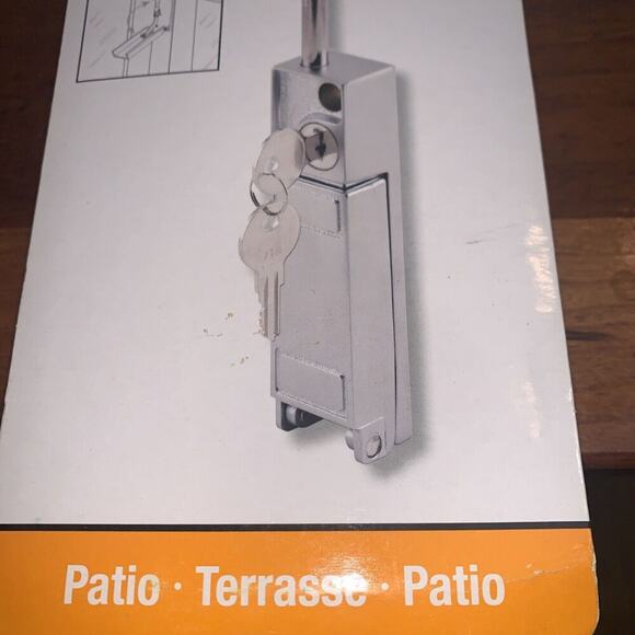 gatehouse aluminum keyed bolt lock Sliding Door Key Lock - Picture 3 of 4